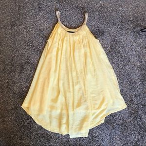 Swimsuit Beach Cover Up Dress, Yellow